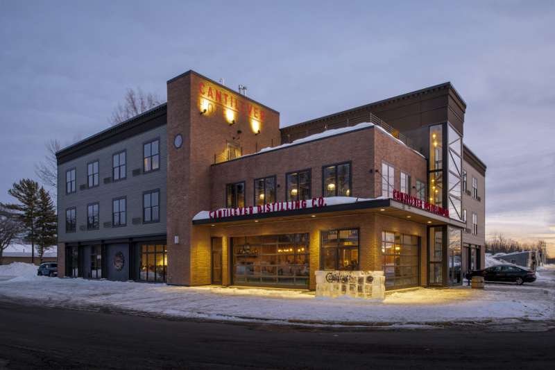 Cantilever Distillery & Hotel, Ranier, Minnesota